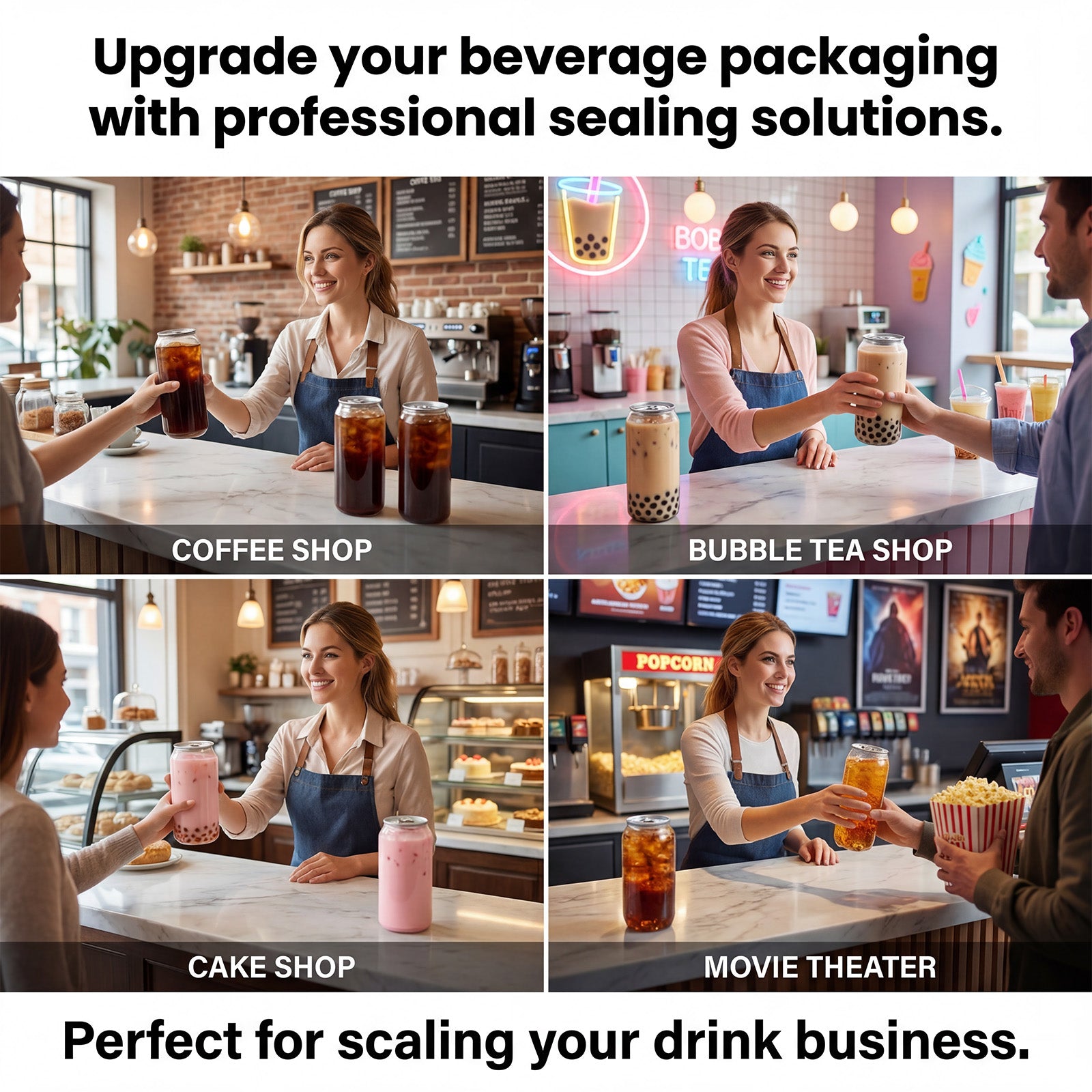 8.4oz (250ml) Can Sealer Cups , Full-Open Aluminum Lids – 200 Pack.