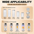11.2oz (330ml) Slim PET Can Sealer Cups with Pop-Top Lids – 200 Pack.